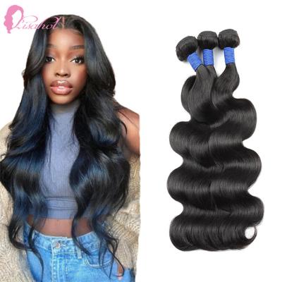 China Affordable Pure Body Long Raw Unprocessed Indian Human Hair Natural Virgin Remy Hair Cambodian Hair Bundles For Black Women for sale