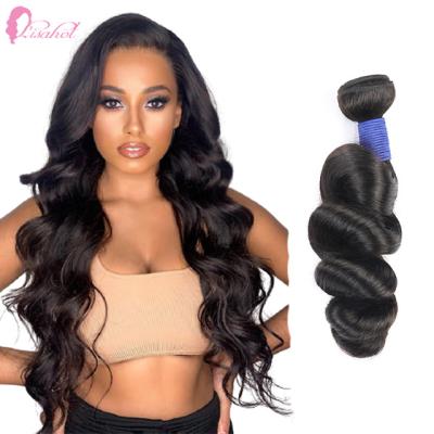 China Cheap Loose Raw Unprocessed Wave 100% Remy Cuticle Aligned Human Hair Extensions Loose Wave Spanish Bundles For Valentine for sale