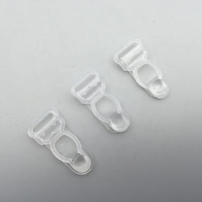 China Transparent Plastic Underwear Garment Accessories 12mm Suspender Garter Clip for sale