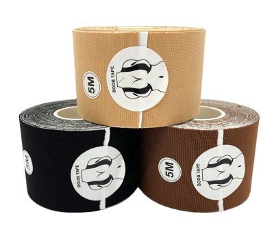 China New Design Spandex/Cotton DL-001 Factory Direct Women Chest Anti-bump Stickers Elastic Butt Tape Breast Lift Up Tape for sale