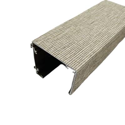 China CLASSIC fabric insert top cover for Roman blind cassette aluminum profile for sale