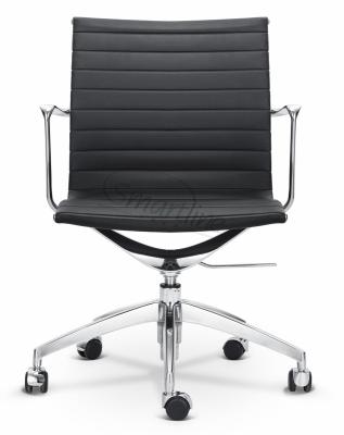 China (Height)Adjustable Comfortable Ribbed Aluminum Commercial Office Chair for sale