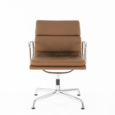 China Contemporary leather swivel chair with 4 star base for sale