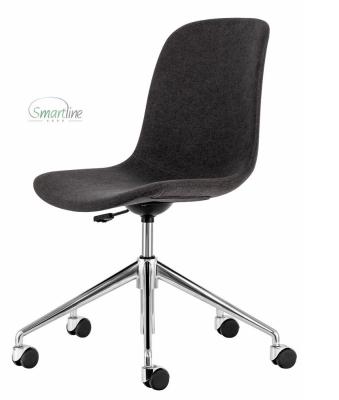 China (Height)Adjustable Modern Fabric Rolling Office Chair Dining Chair For Home And Hotel for sale