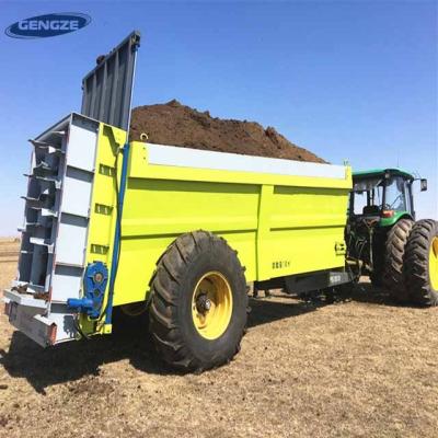 China Hot selling agricultural tractor trailed organic fertilizer spreader manure fertilizer spreader cow spreading truck for sale for sale