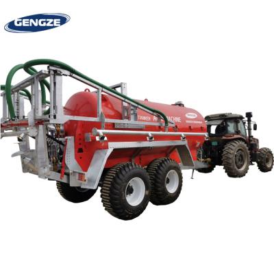 China High Efficiency Tractor Towable Liquid Manure Tank Trailer Fertilizer Slurry Spreader For Grassland for sale