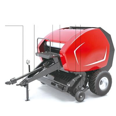 China Hot sale mini grass square baler corn stalk automatic silage baler bundled film round bale machine for sale