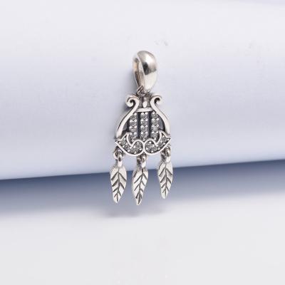 China Trendy Dream Catcher Dangle Charm Sterling Silver 925 Charms For Bracelet Making for sale