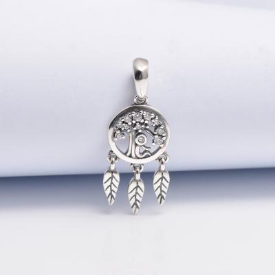 China FASHIONABLE 925 Fashion fine silver jewelry dream catcher dangle charms for bangle and bracelet making for sale