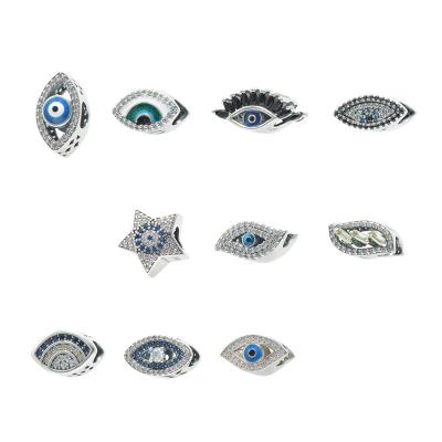 China FASHIONABLE Fine Jewelry Sterling Silver 925 Evil Of The Eye Charms Star Pendant For Bracelet Making for sale