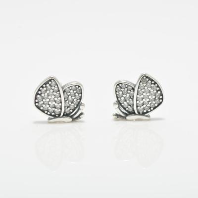 China 2021 factory fashion 925 sterling silver butterfly earring TRENDY stud earrings for women jewelry for sale