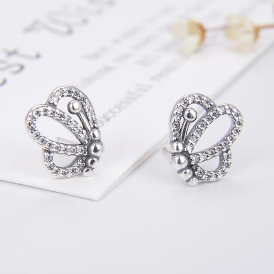 China New Arrival FASHIONABLE 925 Sterling Silver Insect Zircon Stud High Quality Earrings for sale