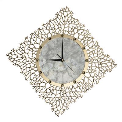 China Antique Style For Sale Modern Home Decorative 3D Metal Wall Scenic Alarm Clocks for sale