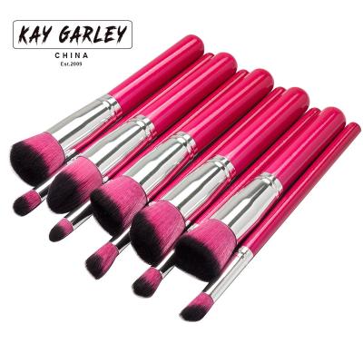 China Angular Blush Synthetic Hair Universal 10pcs Makeup Brushes for sale