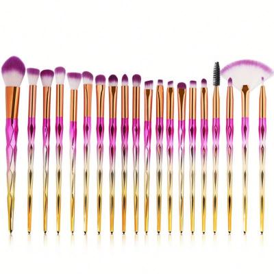 China Angular Blush 7/15/20Pcs Diamond Makeup Brushes Set Powder Base Blush Eyeshadow Blending Lip Cosmetic Beauty Make Up Brush Tool Kit 04 for sale