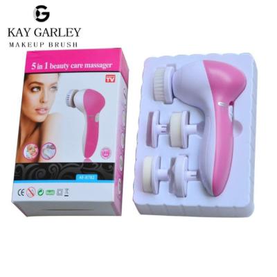 China DEEP CLEANING Wholesale 5 in 1 Detergent Electric Facial Brush Massage Machine Electric Face Cleansing Brush for sale