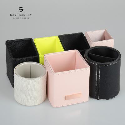 China Fashion Custom Makeup Case Lid And Brush Holder , Travel Cosmetic Make Up Brush Holder Case for sale