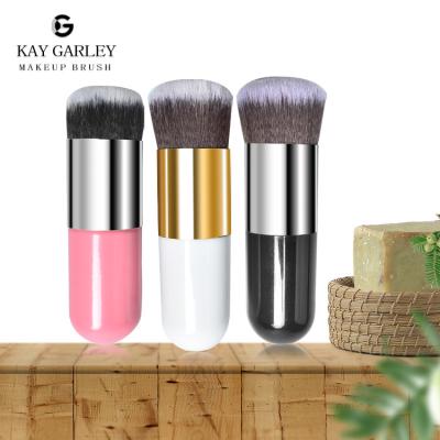 China Angular Blush Yiwu Hot Sales Low Price Kabuki Base Blush Powder Brush, High Quality Synthetic Nylon Hair Cosmetic Makeup Brush for sale