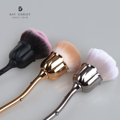 China Angular Blush Private Label Rose Makeup Brush Synthetic Powder Blush Makeup Set Brush, Custom Logo Professional Nail Makeup Brush Kit for sale