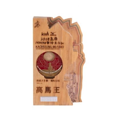 China Europe Custom Using Wooden Laser Technique Trophy Award for sale