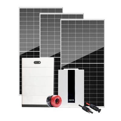 China Micro Home Inverter 4Kw 5Kw High Efficient Hybrid Solar Power System With Controller for sale