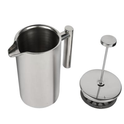 China WITH LID Promotion 0.8L Easy To Clean Francesa Cafetiere French Press Stainless Heat Resistant Steel Maker With Plunger for sale