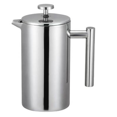 China WITH LID 0.8L factory wholesale copper camping portable stainless steel press coffee maker pot french set for sale