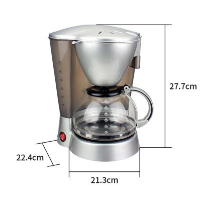 China Thermal fuse for handy boil protection stainless steel large capacity dry automatic drip coffee commercial machine with level marks on tank for sale