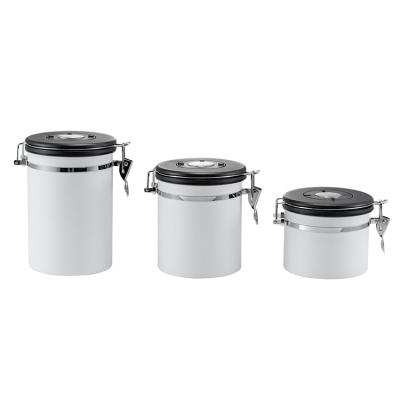 China Factory Wholesale 1.2L Freshness Preservation Stored Leakproof Stainless Steel Customized Tea And Coffee Canister Set With Lid for sale