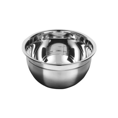 China Sustainable Eco-Friendly Easy To Clean Kitching Tools Stainless Steel Kitching Salad Bowl Serving Salad Bowl Mixing Tools For Baking for sale