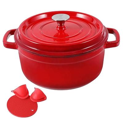 China Sustainable Chef-cookwares 2023 new 15 pcs kitchen colorful enameled cast iron cooking dinner  cookware casseroles pots pans cookware sets for sale