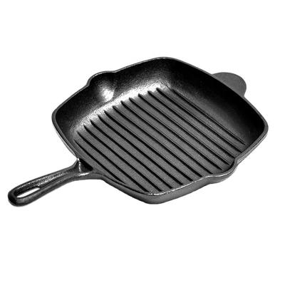 China Sustainable Factory Supply Custom Cookware  Steak Pan Enameled Non Stick Cast Iron Frying Pan 28 cm For Electric or Gas Stove Tops for sale