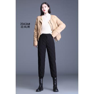 China Breathable women's outer wear 2020 new black sports plus veIvet autumn and winter thick casual pants for sale