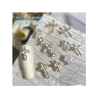 China ALLOY Nail accessories alloy cross accessories simple combination with alloy cross nail decoration for sale