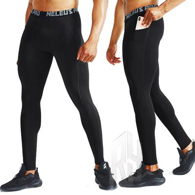 China Autumn/Winter men's muscle sports basketball tight men's quick-drying pants and running pants breathable warm fitness pants for sale