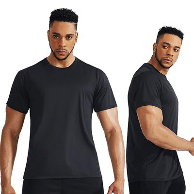 China Men's Plus Size Sleeve Basketball Training Breathable Sports Shirts Casual T-shirt Quick Dry Loose Breathable Half T Shirts For Men for sale