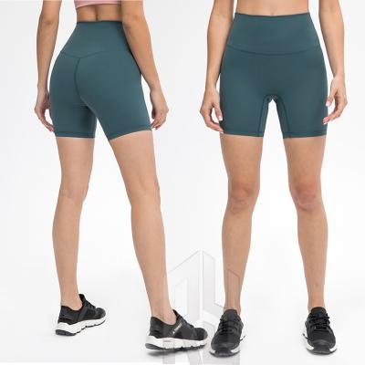 China 2021 Lulu New Colors Align No Front Lines No Camel High Waist Inner Pocket Breathable Shorts For Gym Sports Women Shorts for sale