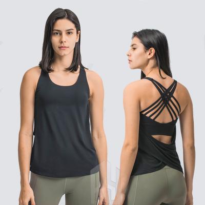 China 2021 New Sleeveless Breathable Yoga Sleeveless Sports Invest Women Running Casual Fashion Breathable Sports Yoga Set for sale