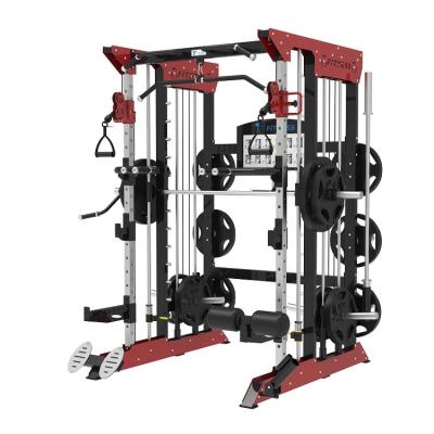 China Squat Training Smith Commercial Multifunctional Power Cage Crossover Cable Body Building Factory Price Stand Exercise Machine for sale