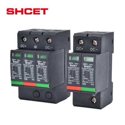 China Solar System T1 Type T2 Type DC SPD Surge Protector Protective Device PV Solar Power System With 2p 3p 7.5ka 20ka 40ka 600v 800v 1000v for sale