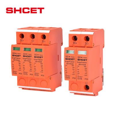 China T1 Solar System T2 Type 1 2 Type 1 2 DC SPD Surge Protector Protective Device PV Solar Power System With 2p 3p 20ka 40ka 600v 800v 1000v for sale