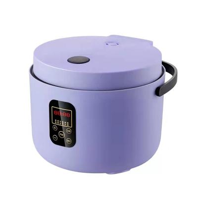 China Hotel Luxury Purple Digital Rice Cooker 3L Automatic Smart Multi Electric Mini Small Rice Cooker Square Kitchen CE CE for sale