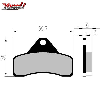 China NEW Non-Asbestos F256 Motorcycle Accessories Brake Pad For Tony Go Kart for sale