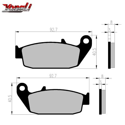 China NEW F269 Non-Asbestos Brake Pad For TV APACHE RTR 180 TRAS Motorcycle for sale