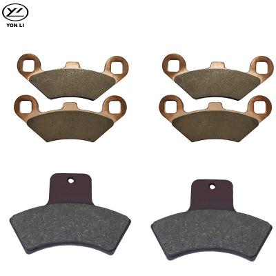 China Non-Asbestos 6 Pcs Full Set ATV UTV Flat Brake Pad For POLARIS Most Models 98 Onwards for sale