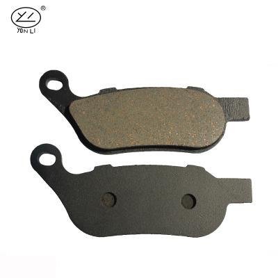 China Non-asbestos indonesia motorcycle brake pad for vespa lx 125-150 Sym maxsym 400 rear for sale