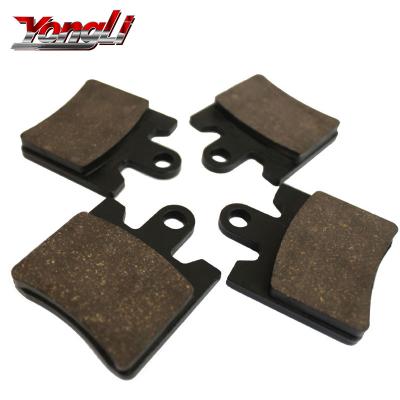 China Non-asbestos yongli friction plate Italy F171 motorcycle brake pad for DAELIM-SI 125/S3 125/SL125/SQ 125 spare parts for sale