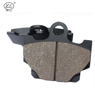 China Non-asbestos yongli friction plate malaysia motorcycle brake pad for spare parts RX-125 for sale