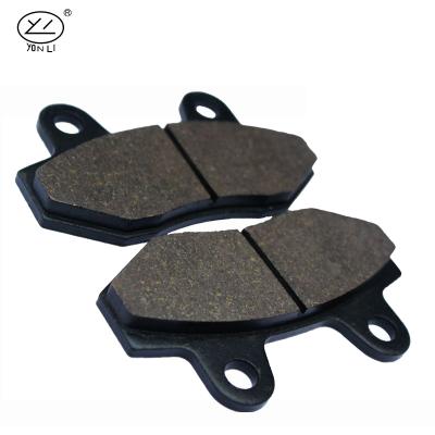 China Non-asbestos yongli friction plate thailand motorcycle brake pad for CB-125 CB-250 battered spare parts for sale