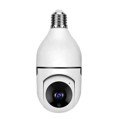 China PAN-TILT E27 Socket Lamp Holder Panoramic 1080P 360 Full Color 2MP Wifi CCTV IP Camera PTZ Bulb Hidden Camera for sale